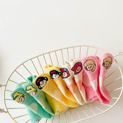 Calcetines de Algodón Peinado con Diseños Infantiles para Niñas - Image 4
