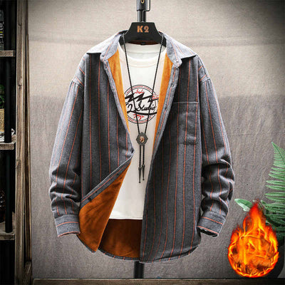 Camisa de Cuadros Térmica para Hombre - Abrigo Grueso Invierno - Image 3