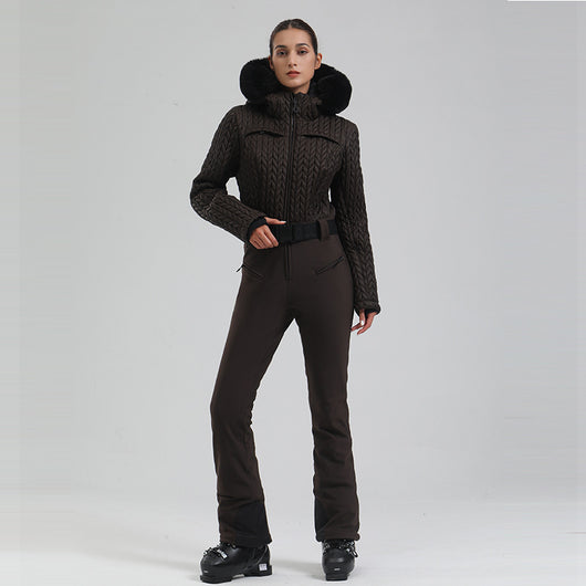 Traje de Esquí Térmico Impermeable para Mujer - Protección Total en Montaña - Image 14