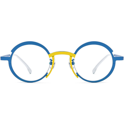 Lentes de Titanio Ultraligeros Multicolor para Miopía - Marco Óptico Redondo Unisex - Image 5