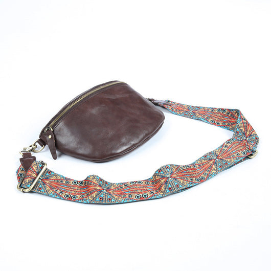 Bolso Bandolera de Cuero Curtido Vegetal para Mujer - Estilo Urbano - Image 2