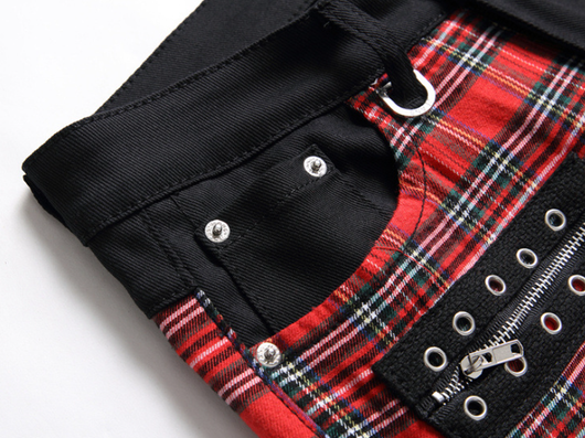 Jeans Rectos Hombre con Panel Colorblock Negro sin Estiramiento - Image 14