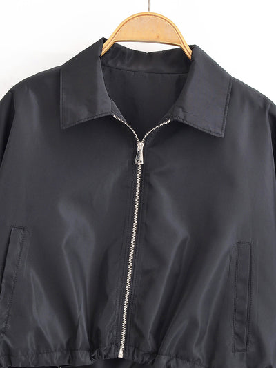 Chaqueta Minimalista Otoñal con Cuello Solapa y Falda Integrada - Image 28