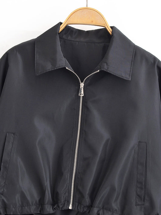 Chaqueta Minimalista Otoñal con Cuello Solapa y Falda Integrada - Image 28