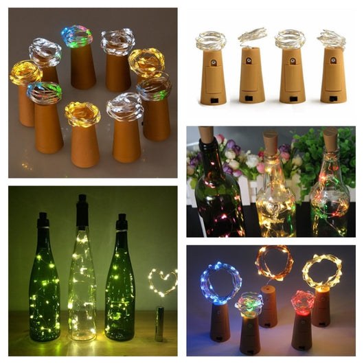 Luces LED para Botellas de Vino 2M - Guirnalda Decorativa 20 Leds Alambre de Cobre - Image 16