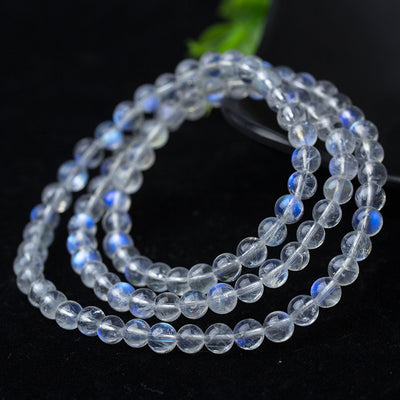 Pulsera de Tres Anillos con Piedra de Luna Azul - Image 6