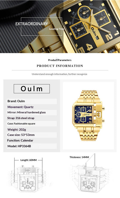 Reloj de Hombre Acero Inoxidable con Calendario y Movimiento de Cuarzo - Image 14