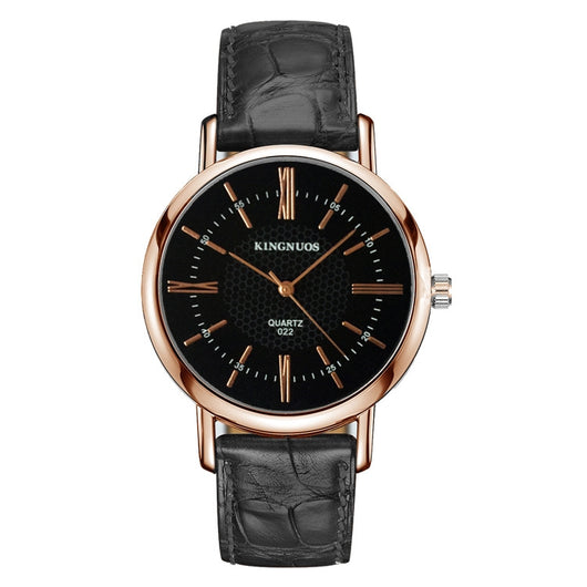 Reloj Pulsera Pareja Oro Rosa con Números Romanos - Diseño Elegante Unisex - Image 5
