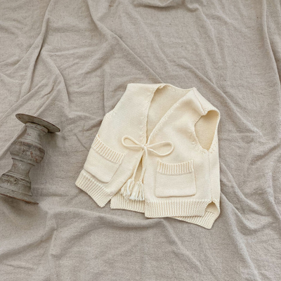 Chaleco Cardigan Tejido para Niños con Borlas - Image 33