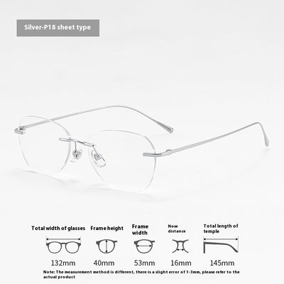 Gafas Sin Marco de Personalidad Elegante para Mujer - Image 5