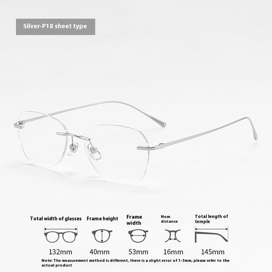 Gafas Sin Marco de Personalidad Elegante para Mujer - Image 5