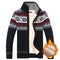 Cardigan de Lana Gruesa para Hombre - Suéter Cálido Tipo Abrigo Invierno