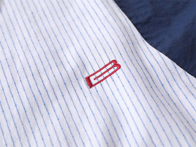 Camisa Suelta de Rayas Verticales Manga Larga para Hombre - Image 11