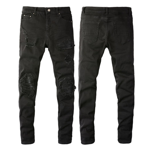 Jeans Rotos Hombre Diseño Street Fashion de Alta Moda