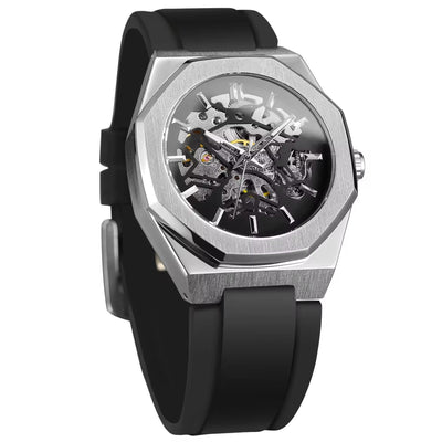 Reloj Automático Mecánico con Correa de Caucho - Image 5