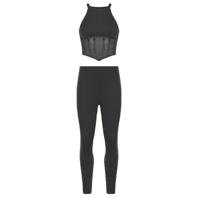 Conjunto Deportivo Dos Piezas: Top Sin Mangas y Pantalón Yoga Ajustado - Image 2
