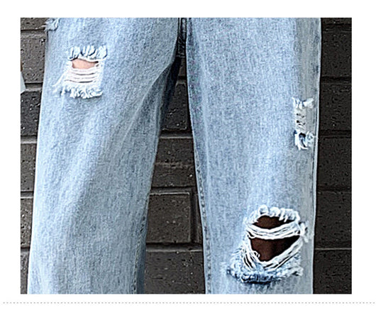 Jeans Rotos Sueltos de Moda - Image 11