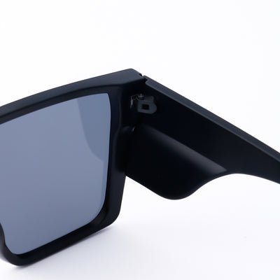 Black frame sports cycling sunglasses with vibrant purple polarized shield lenses, ideal for biking and outdoor activities. - Image 22