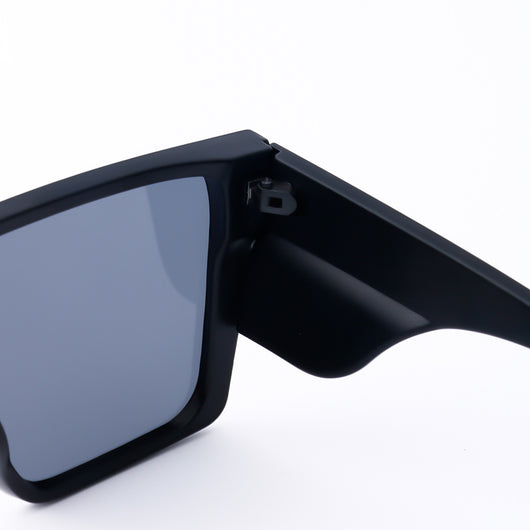 Black frame sports cycling sunglasses with vibrant purple polarized shield lenses, ideal for biking and outdoor activities. - Image 22