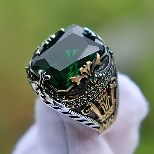 Anillo de Jade para Hombre Lujo Vintage Exclusivo