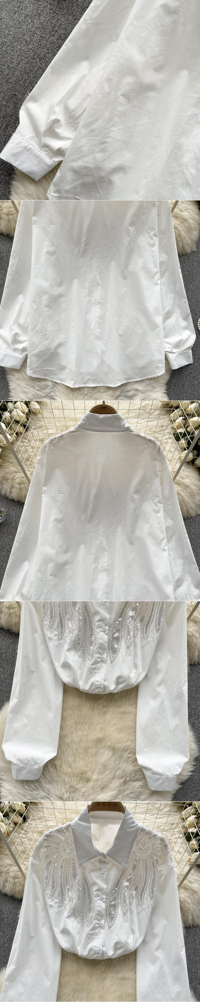 Blusa Mujer Diseño Sofisticado con Cuentas y Lentejuelas - Image 12