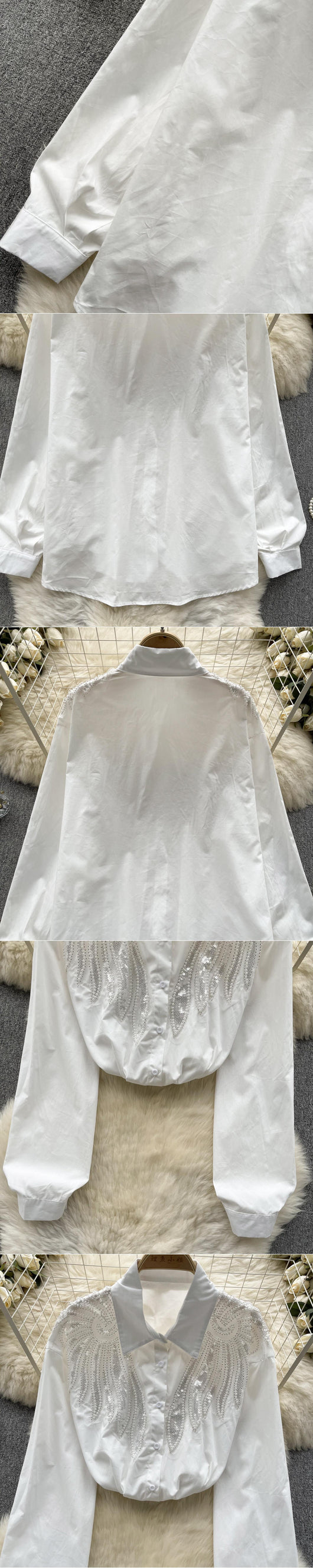 Blusa Mujer Diseño Sofisticado con Cuentas y Lentejuelas - Image 12