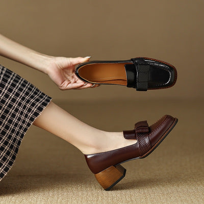 Zapatos Ejecutivos de Cuero Suave con Tacón Robusto - Image 19
