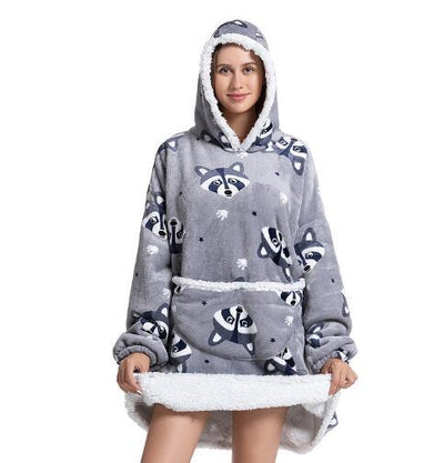 Pijama Sudadera con Capucha y Manta - Abrigo Cálido Versátil - Image 10