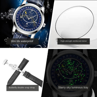 Reloj de Negocios Gypsophila para Hombre - Cuarzo Luminoso Resistente al Agua - Image 6
