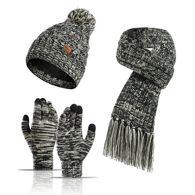 Set Invernal 3 Piezas: Gorro, Bufanda y Guantes Táctiles Aislantes - Image 4