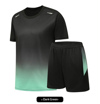Conjunto Deportivo Casual de Verano con Diseño Degradado - Playera y Shorts - Image 18