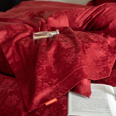 Juego de Sábanas Jacquard Bodas Lujo 4 Piezas Algodón Premium - Image 4