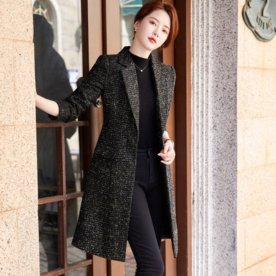 Gabardina Negra Midi para Mujer - Image 3