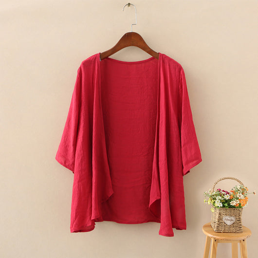 Cardigan Ligero de Algodón y Lino para Mujer - Perfecto para Verano - Image 18