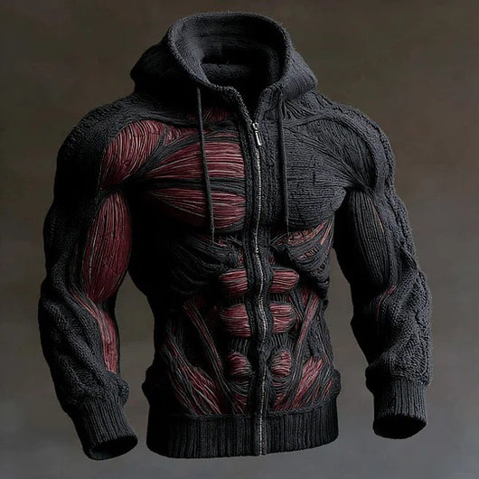 Chaqueta Hoodie Estampada Casual para Hombre - Estilo Urbano Moderno - Image 13