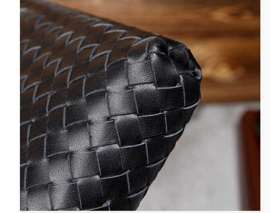 Bolso Tejido de Cuero para Hombre - Diseño Vertical Moderno - Image 8