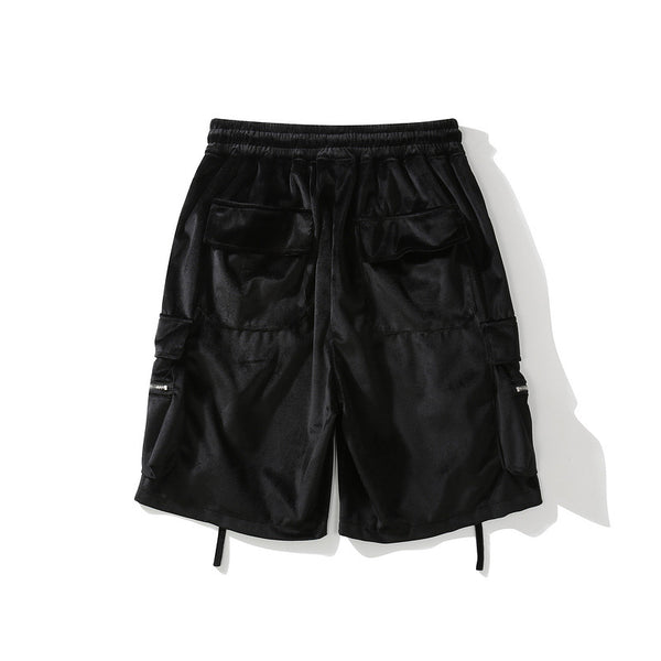Pantalones Cortos Holgados de Pana con Bolsillos Grandes - Estilo Casual Workwear - Image 3