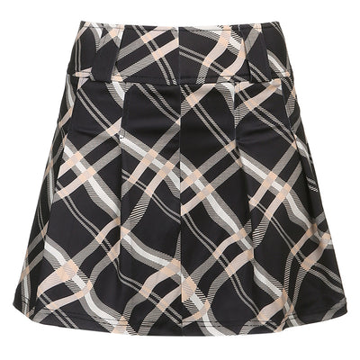 Falda Tableada de Cintura Alta con Estampado Cuadros Vintage - Image 7