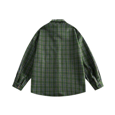 Camisa Vintage Japonesa Gruesa para Hombre - Image 11