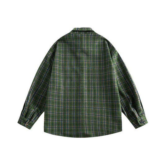 Camisa Vintage Japonesa Gruesa para Hombre - Image 11