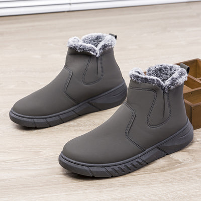 Botas de Invierno para Hombre con Diseño V Cutout y Forro de Peluche - Image 11