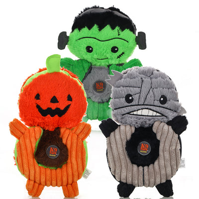 Juguetes para Perros Halloween - Sonajeros Interactivos Bruja, Demonio y Calabaza