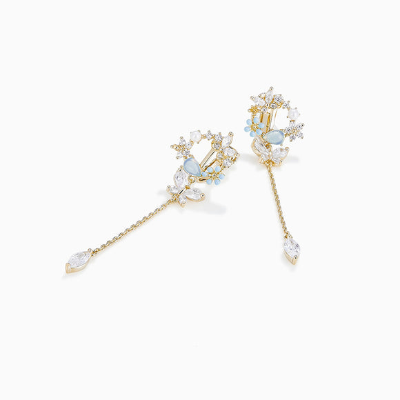 Aretes de Plata 925 con Borlas Largas y Aguja - Estilo Elegante para Verano