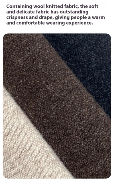 Pantalones de Lana Rectos Térmicos Talle Alto Slim Otoño Invierno - Image 16