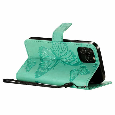 Funda de Cuero para Teléfono con Mariposa Prensada - Image 27