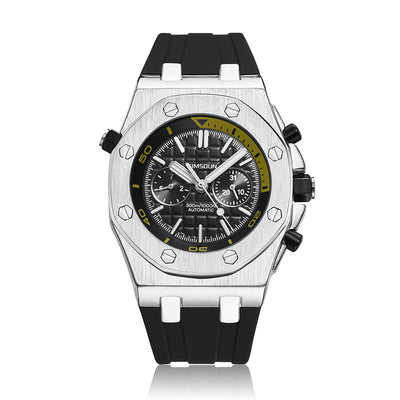 Reloj Deportivo para Hombre Automático Resistente al Agua con Correa de Silicona - Image 6
