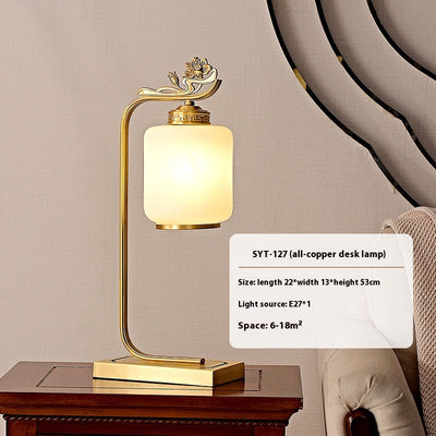 Lámpara de Escritorio Retro Americana en Cobre Puro - Image 8