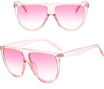 Women's full-frame tortoiseshell sunglasses with gradient purple lenses, shown from front and angled views. - Image 12