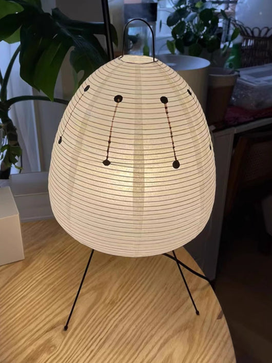 Lámpara de Piso Estilo Japonés con Pantalla de Papel de Arroz Retro - Image 11