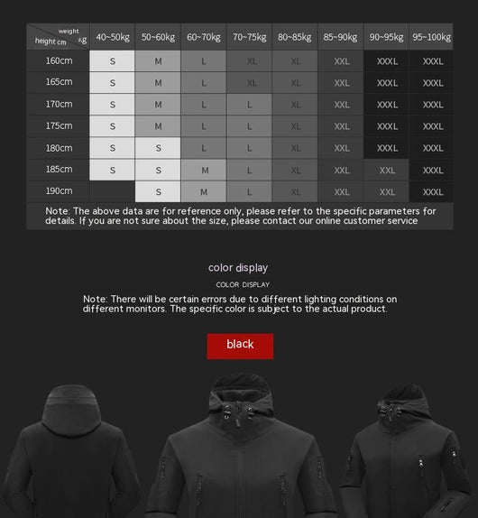 Traje Térmico Táctico Shark Skin Camuflaje Militar - Chaqueta Soft Shell Gruesa Talla Grande - Image 16